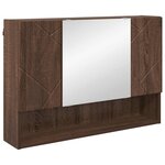 vidaXL Ensemble de mobilier de salle de bain 2 Pièces Chêne marron