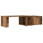 vidaXL Table basse vieux bois 150x50x35 cm bois d'ingénierie