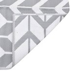 vidaXL Tapis d'extérieur ARAKIL Gris 190x290 cm PP