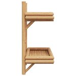 vidaXL Étagère Murale avec étagère Marron 45 x 26 x 60 cm Bambou