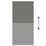 vidaXL Store enrouleur occultant largeur du tissu 70 7 cm polyester