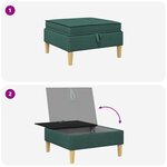 vidaXL Sofa avec rangement Tissu