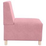 vidaXL Unité de Sofa Modulaire Sans Accoudoirs 2 Pièces Rose