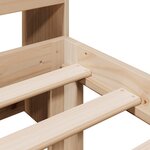 vidaXL Lit bibliothèque sans matelas 100x200 cm bois massif de pin