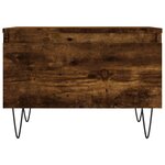 vidaXL Tables basses 2 Pièces chêne fumé 50x46x35 cm bois d'ingénierie