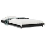 vidaXL Cadre de lit sans matelas noir 100x200 cm