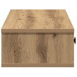 vidaXL Étagère murale avec tiroirs chêne artisanal bois d'ingénierie