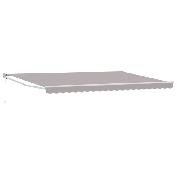 vidaXL Store Rétractable Automatique Gris 500x300 cm