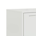 vidaXL Meuble TV blanc 68x39x43 5 cm acier