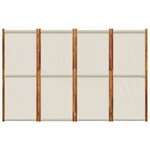 vidaXL Cloison de séparation 4 panneaux gris clair 280x180 cm