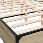 vidaXL Cadre de lit sans matelas chêne sonoma 120x190 cm