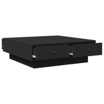 vidaXL Table basse Noir 90x90x28 cm Aggloméré