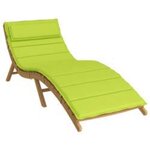 vidaXL Coussin de transat ensoleillé Vert 178 x 60 x 4 cm Tissu Oxford