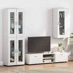 vidaXL Meuble mural Blanc 55 x 29 x 100 cm Bois d'ingénierie
