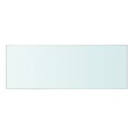 vidaXL Panneaux d'étagère 2 Pièces Verre Transparent 40 x 12 cm