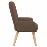 vidaXL Fauteuil relaxant Marron 63 x 67 x 94 cm tissu