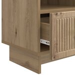 vidaXL Meuble TV 102 x 34 5 x 50 cm Chêne artisanal Bois d'ingénierie