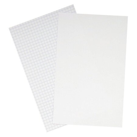 Boite de 100 fiches bristol 75 x 125 mm - blanc quadrillé 5x5 (paquet 100 feuilles)