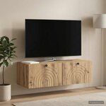 vidaXL Meuble TV mural 99 x 41 x 30 cm Chêne artisanal