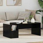vidaXL Table basse Chêne noir 90 x 45 x 35 cm Bois d'ingénierie