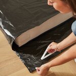 Pack and Move - Housse de protection matelas 1 place - 100 x 230 cm - Fermeture facile - Imperméable et anti-poussière