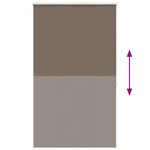 vidaXL Store enrouleur occultant 100 x 175 cm marron
