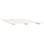 vidaXL Cadre de lit blanc 150x200 cm bois de pin massif