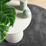 vidaXL Tapis OVIEDO à poils courts anthracite Ø 200 cm