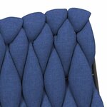vidaXL Chaise pivotante de bureau Bleu Tissu