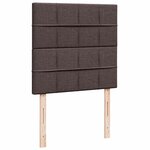 vidaXL Sommier à lattes de lit avec matelas Marron foncé 100x200 cm