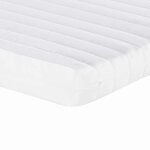 vidaXL Matelas en mousse enfants blanc 80x160 cm 7 zones dureté 20 ILD