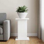 vidaXL Support de Plante Blanc 30 5 x 30 x 43 cm Bois d'ingénierie