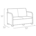 Keter Canapé 2 places de jardin Rosalie Graphite