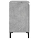 vidaXL Meuble d'évier gris béton 58x33x60 cm bois d'ingénierie