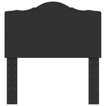 vidaXL Tête de lit Chêne noir 80 cm Bois d'ingénierie