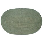 vidaXL Tapis de surface Vert olive 205 x 305 cm Jute