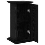 vidaXL Support d'affichage avec stockage Chêne noir 31 x 30 x 60 cm