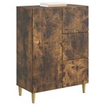 vidaXL Buffet Chêne fumé 66 x 34 5 x 90 cm Bois d'ingénierie