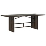 vidaXL Ensemble de bistro de jardin 9 Pièces coussins marron poly rotin