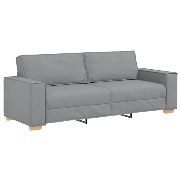 vidaXL Canapé 3 places Gris clair 180 cm Tissu