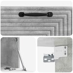 vidaXL Meuble TV mural Gris béton 59 5 x 31 x 30 cm Bois d'ingénierie