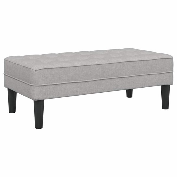 vidaXL banc Gris nuage 113 x 57 x 39 cm tissu