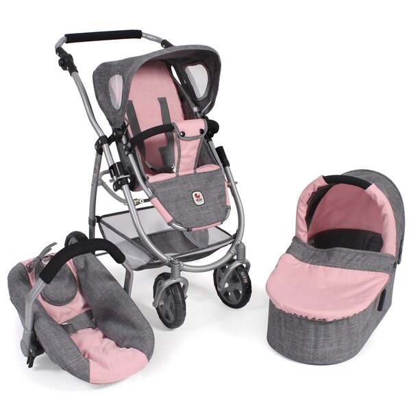Bayer Chic 2000 637-15 - La poussette combinée pour poupée 3 en 1 EMOTION ALL IN - Coloris 15