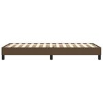 vidaXL Cadre de lit sans matelas marron foncé 90x190 cm tissu