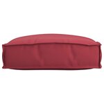 vidaXL Coussin pour assise de palette Bordeaux 50 x 50 x 12 cm