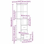 vidaXL Ensemble de mobilier de salle de bain Chêne artisanal