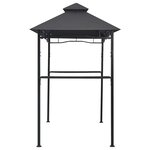 vidaXL Belvédère de barbecue 240x150x255 cm Anthracite Acier