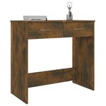 vidaXL Bureau Chêne fumé 80x40x75 cm Bois d'ingénierie
