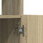 vidaXL Buffet haut chêne sonoma 92x33x140 cm bois d'ingénierie