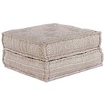 vidaXL Coussin Marron 70 x 70 x 36 cm Polyester